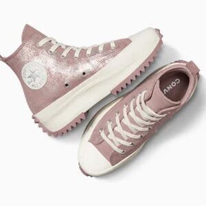 SUEDE CONVERSE 8.5 Run Star Hike Platform Suede Hightop Shoe